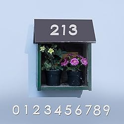 Self Adhesive Mailbox Numbers, Door Address Number