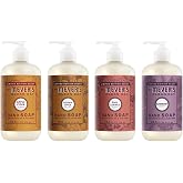 Mrs. MEYER'S Fall Scent Liquid Hand Soap, 1 Acorn Spice, 1 Fall Leaves, 1 Apple Cider, 1 Elderberry, 12.5 FL OZ Each, 4 CT (Variety Pack)