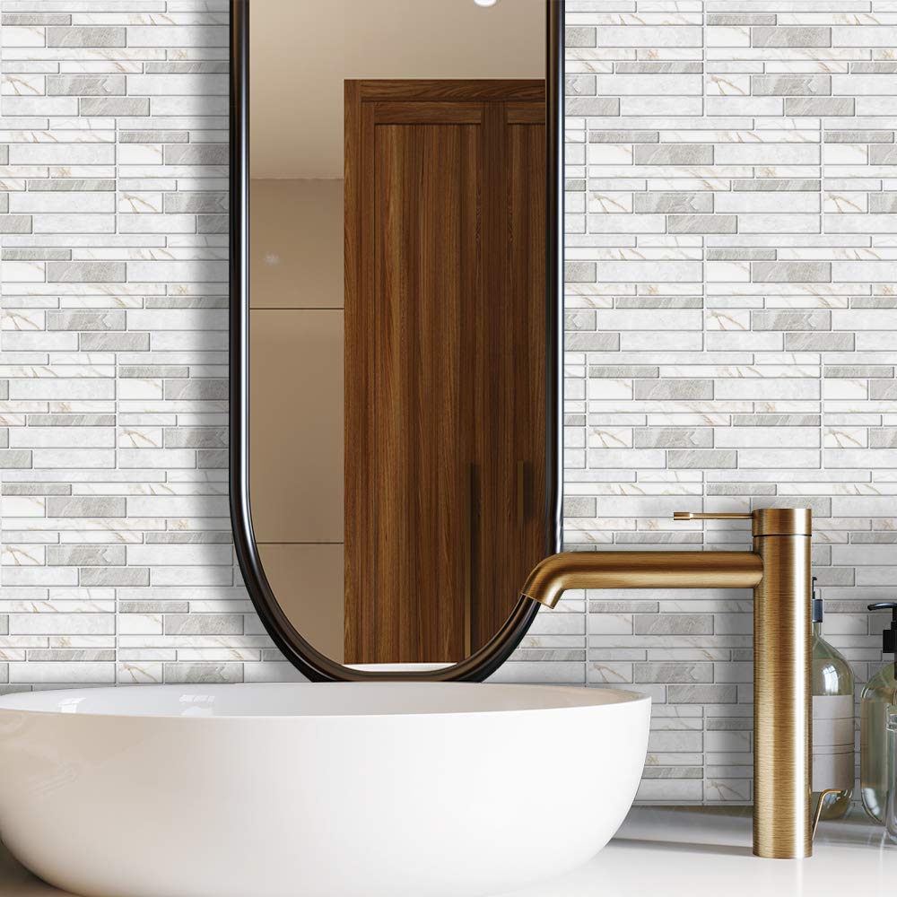 Wall Tile Transfers Sticker for Home Decor, Peel & Stick self-Adhesive splashback, Tile Decals for Living Room Kitchen Bathroom Decor, 27 Pieces