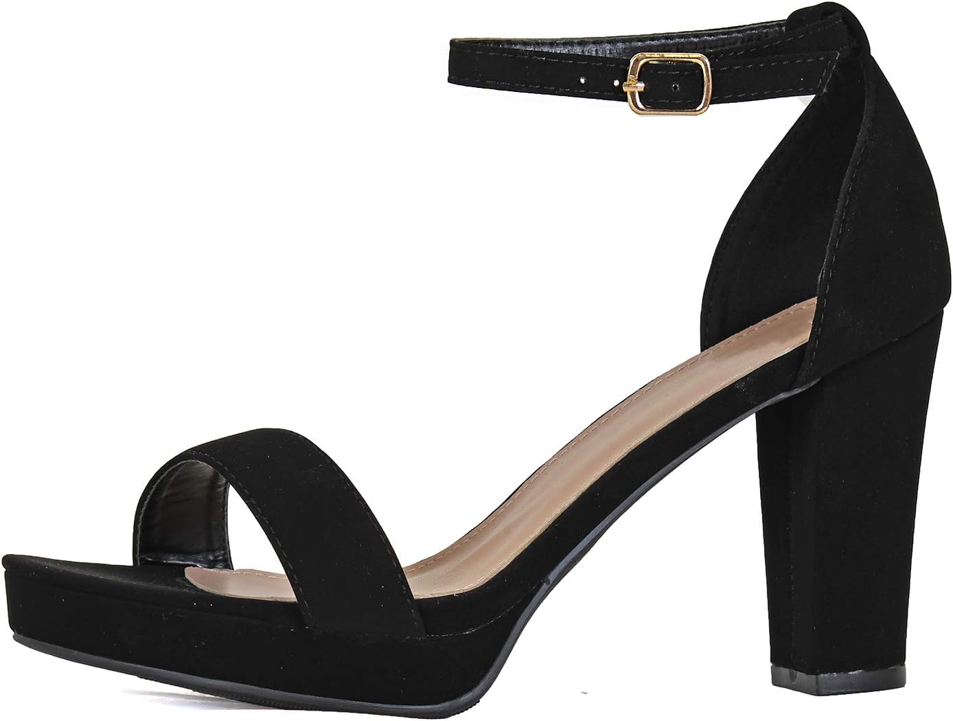 Womens Thin Strap Heels Chunky Block High Heel Sandal - Party Dress Open Toe Ankle Strap Comfortable Sandals