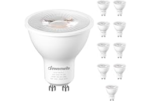 DEWENWILS 10-Pack GU10 LED Bulb Dimmable, 5000K Daylight GU10 Bulb Replacement for Track Lighting, 500LM, 7W(50W Equivalent) 