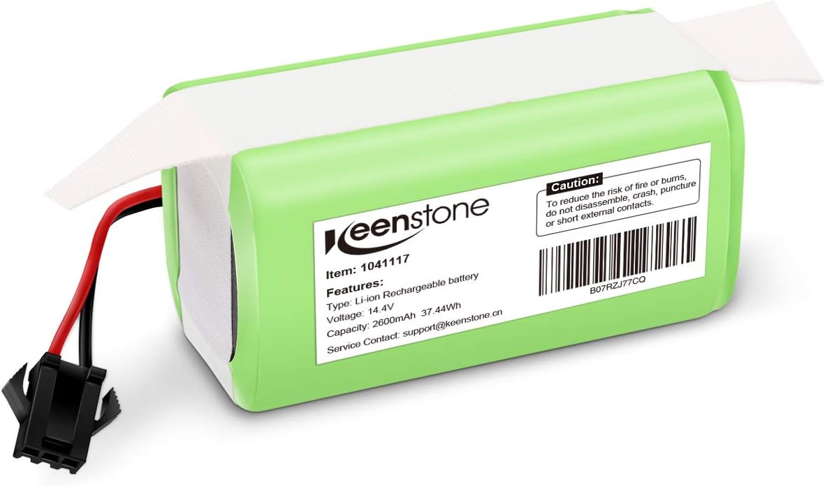 Keenstone 14.4v 2600mAh Li-ion Rechargeable Replacement Battery Compatible with Deebot N79S, Deebot DN622, RoboVac 11, RoboVac 11S, RoboVac 30, RoboVac 15C,RoboVac 12, RoboVac 35C: Home & Kitchen