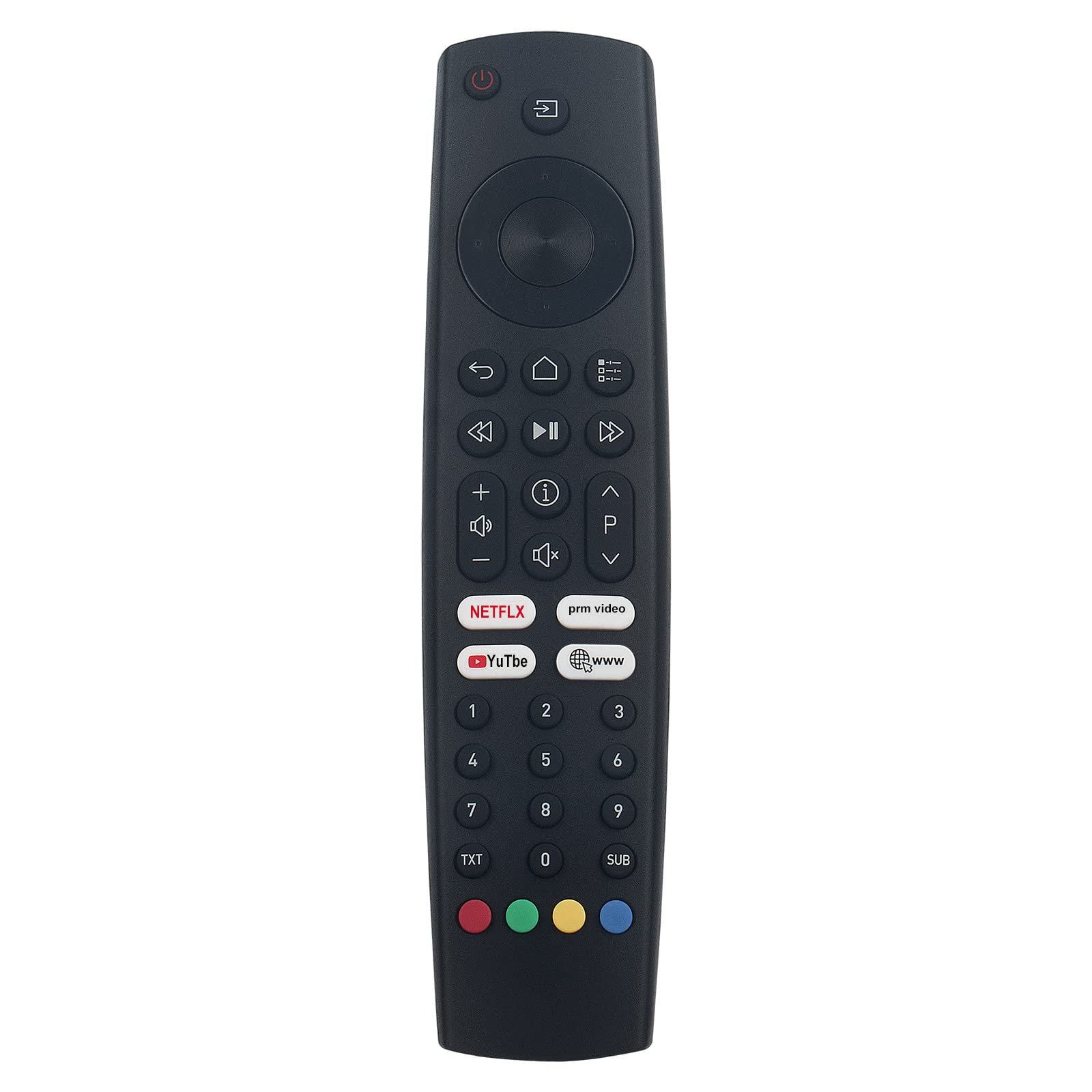 ALLIMITY Replace Remote Control fit for Grundig LED TV 32GHB6100 MADRID, 40GFB6100 MADRID, 43GFB6100 MADRID, 40VFX622, 32GHB200, 32VHX622, 32GFH6610A, 32GHB6122SO, TS8187R3, TS8187R11