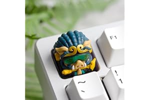 ULTRAEQUIP Artisan Keycaps Resin Escape Custom 1U SA Prolfile Handmade for MX Switch Mechanical Keyboards Key Cap (Cyber Pigs