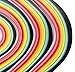 Paper Quilling Strips (1040 Strips) 26 Colors Width - 3mm,5mm,7mm and 10mm Length - 38cm (Pack of 4 sets)