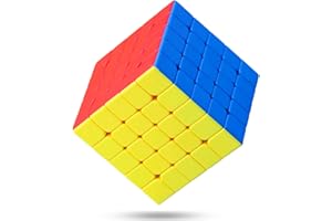 CFMOUR Speed Cube 5x5 - Moyu Meilong 5, Stickerless Magic Cubes Bundle 5x5x5- Fast Smooth Turning Vivid Colour Puzzle Game Brain Toy for Kids and Adult