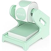 PONNOR Label Holder Thermal Label Holder for Rolls and Fanfold Labels Shipping Label Stand Desktop Printer DIY Accessory Supplies for Home, Office (Fresh Green)
