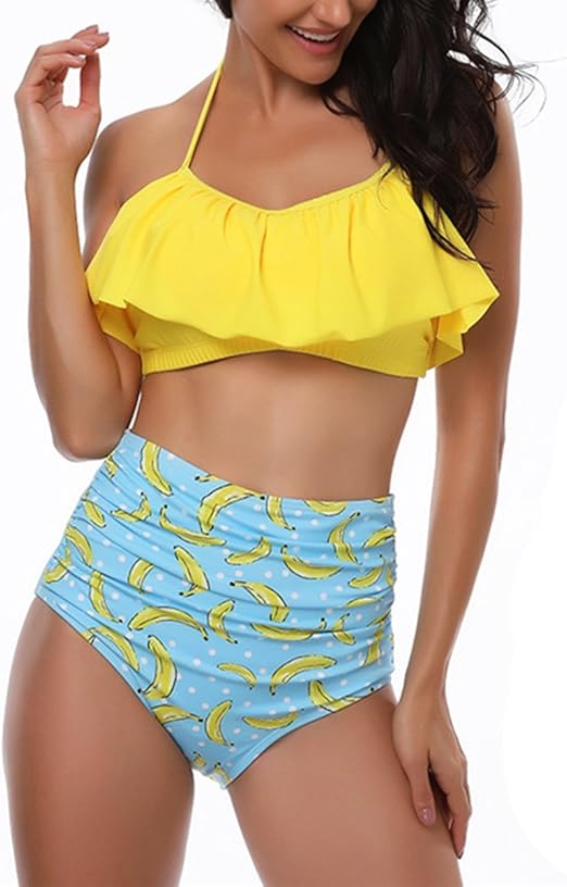 kids high waisted bikini