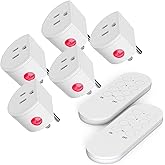 SURNICE Mini Remote Control Outlet, 10A Wireless Light Switch Plug for Household Appliances, Up to 130 FT Long Range, FCC and ETL Listed