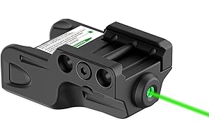 VITOINNO Green/Red/Blue Laser for Pistol w/Picatinny Rail, Gun Laser Sight with Strobe and Battery Level Indicator，Rechargeable