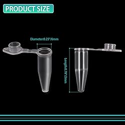 Annhua 0.2ml Microcentrifuge Tubes with Snap Cap