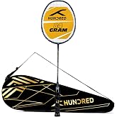 Hundred Powertek 900 Series Full Graphite Badminton Racket with Full Cover (Weight : 4U)