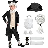 Colonial Costume Boys 18th Century Traditional America Cosplay Costume Performance and Events