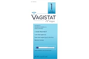 Vagisil Vagistat 1 Day Single-Dose Yeast Infection Treatment for Women, Antifungal Ointment Helps Relieve External Itching and Irritation, 1 Pre-Filled No Touch Vaginal Applicator (Pack of 1)