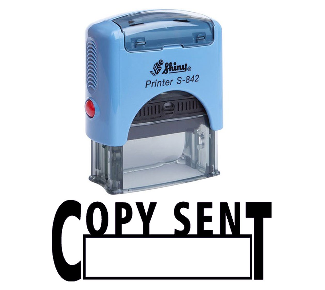 Printtoo Copy Sent Self Inking Rubber Stamp Custom Shiny Office Stationery Stamp