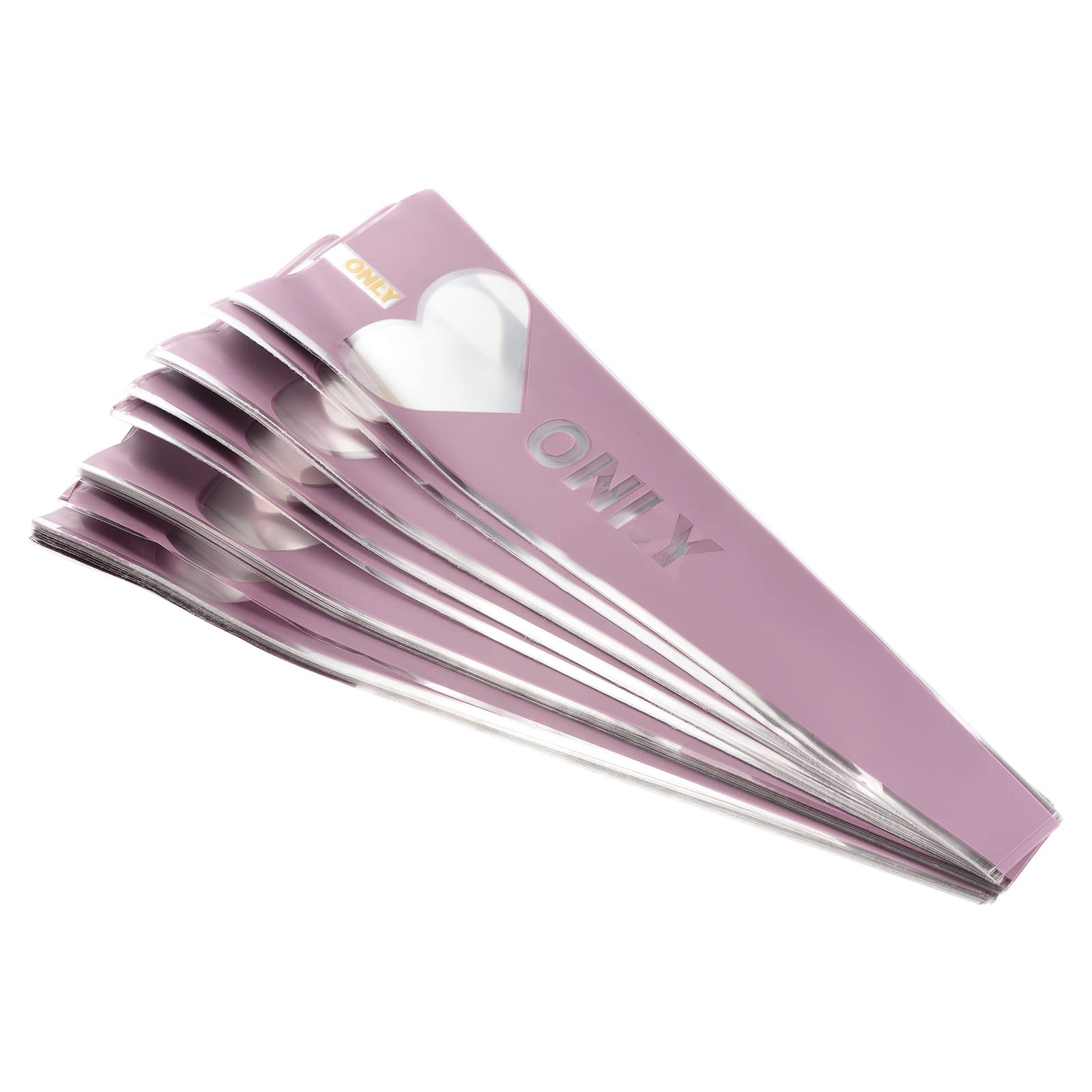 PATIKIL Flower Wrapping Paper, 120 Pack Single Rose Bouquet Floral Packaging Bag for Wedding Party, Purple