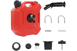 kunghei Transfer Tank Fits 5L/1.3 Gallon Storage Container With Spout and Lockable Bracket,11.81” x 9.84” x 4.72”