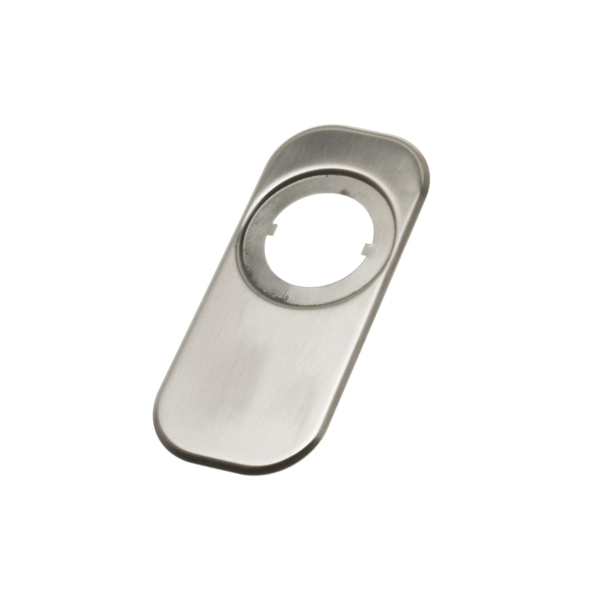 Amig - Stainless Steel Trim Model 10 | Protects Wooden Doors | Corrosion Resistant | For AMIG Shields 30-33 | 165x74mm Plate | Ideal for Secure Locking, Matt, 165x74mm, Stainless Steel 18/8