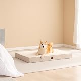 EHEYCIGA Large Orthopedic Dog Bed 89x58x9cm Removable Cover Camel view 7