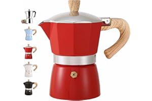 DITOSH 6 Cup 300ML 10oz Aluminum Espresso Stovetop Coffeemaker Percolator Italian Coffee Maker Moka Express Classic Cafe Maker for Italian and Cuban Café Brewing Greca Coffee Maker Cafeteras
