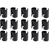 30 Pack Wire Shelf Clips Shelving Sleeves - 15 Pairs Shelf Lock Clips for 1" Post- Shelving Sleeves Replacements for Wire Shelving System