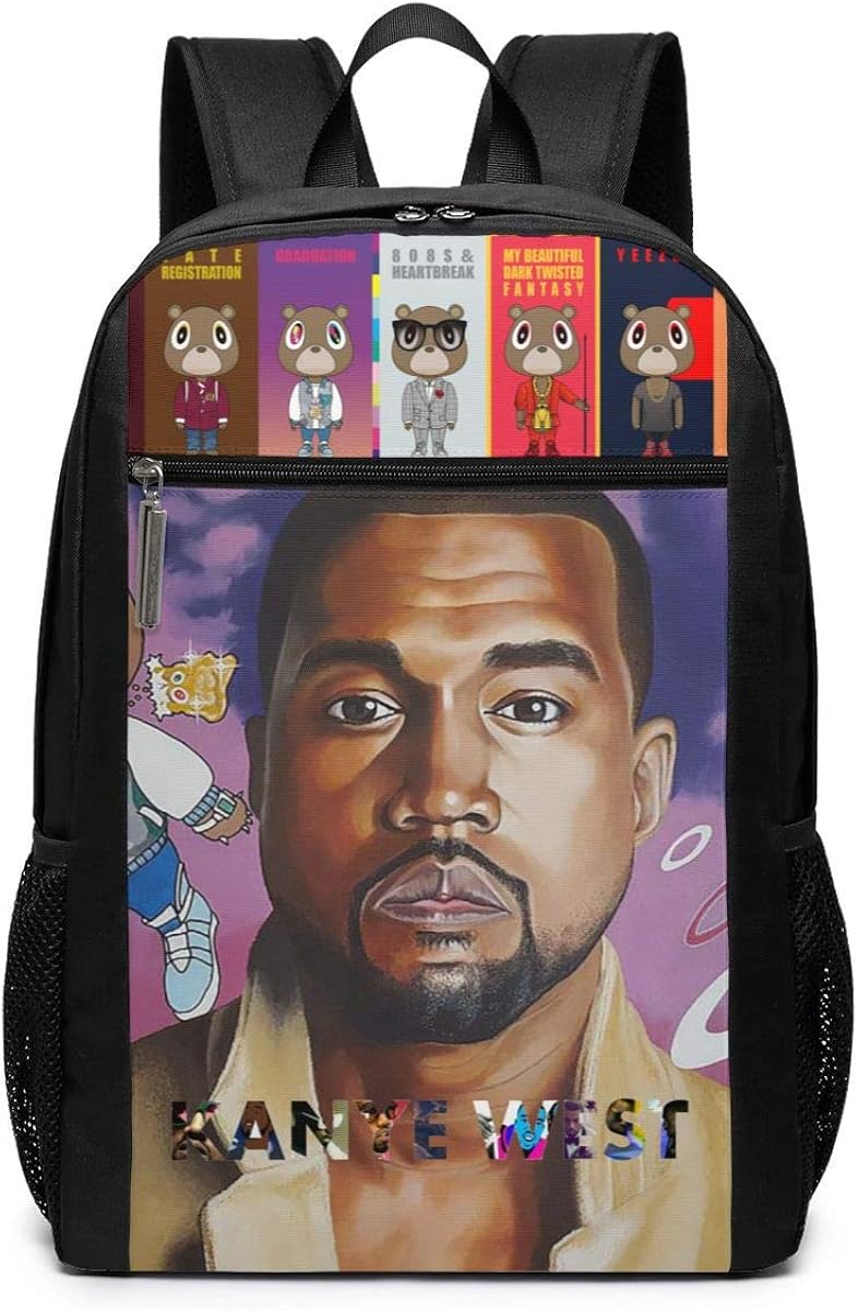 LiweizhiAPP Kanye West Graduation Custom Backpacks Hiking Laptop Backpack Travel