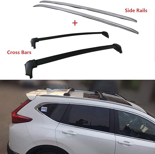 ANTS PART 4Pcs Roof Rack Side Rails + Cross Bars for Honda CRV CRV 20172020 OE