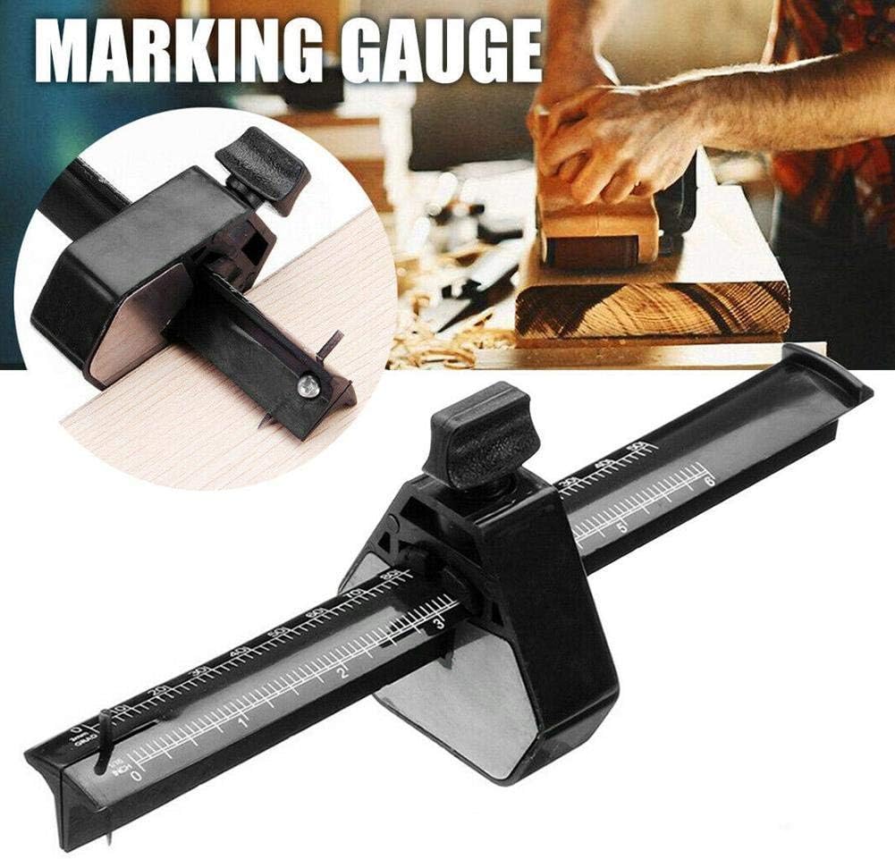 dianqin14 150mm Long Woodworking Plastic Mortise Marking Gauge Adjusting Screw Hardened Carpenter Measuring Tool