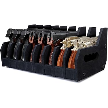 2-Pack Foam Gun Rack With Adhesive Tape - Lightweight Storage For Guns & Fishing Rods