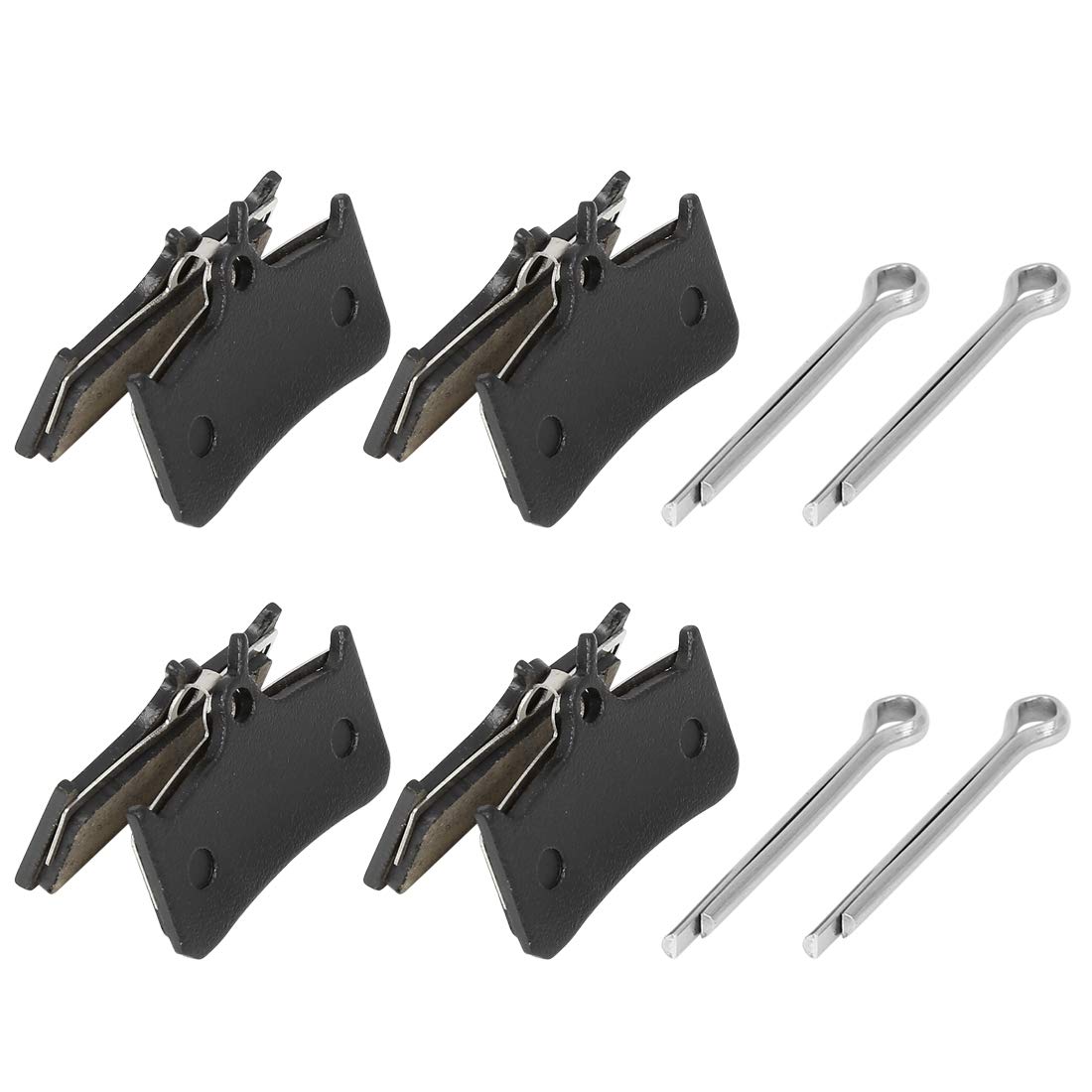 X AUTOHAUX 4 Pair Semi Metal Bike Bicycle Resin Disc Brake Pads 37x30mm