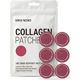 Gentle Patches Collagen Patches for Skin Hair Nails &amp; Joints - Multi Collagen Peptides Supplement for Women - Transdermal Anti Aging Patches with Hyaluronic Acid &amp; Biotin - 30 Day Supply - No Pills