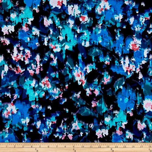 Tropica Island Swimwear Knit Floral Multi Fabric By The Yard