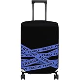 HYPER VENTURE Washable Luggage Cover - Fashion Suitcase Protector Fits 18-22 Inch Luggage (Fragile, S)
