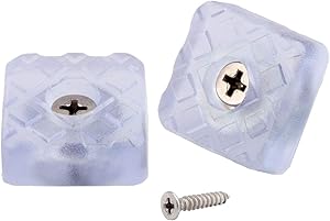 20pcs Square Furniture Pads,ULIFESTAR Furniture Feet Glides Sliders Carpet Saver Hardwood Floor Protectors Surface Protection for Chair Table Sofa Couch Leg Caps Non Slip Furniture Grippers (Clear)