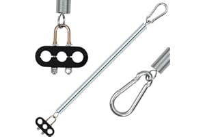 YiaChuii 25" Single Tender Spring Kit, 3 in 1 ABS Air Line Hose Tracker Tender Kit Heavy Duty with 3 Hose Holders for Semi Truck Trailer Tractor