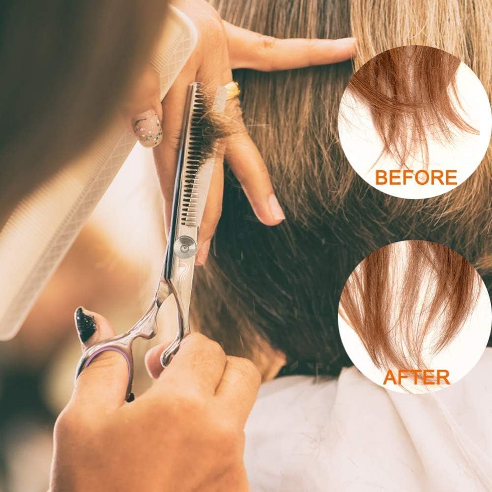 10 Pcs Hair Cutting Scissors/Shears Kit,Professional Haircut Scissor Set 6CR 660C Stainless Steel with Hair Razor Comb, Cape, Hairpin and Leather Bag for Women, Men, Kids, Pets: Home Improvement