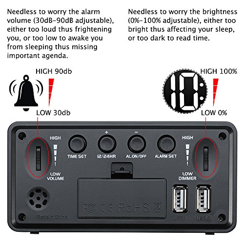DreamSky Small Digital Alarm Clock - Image 3