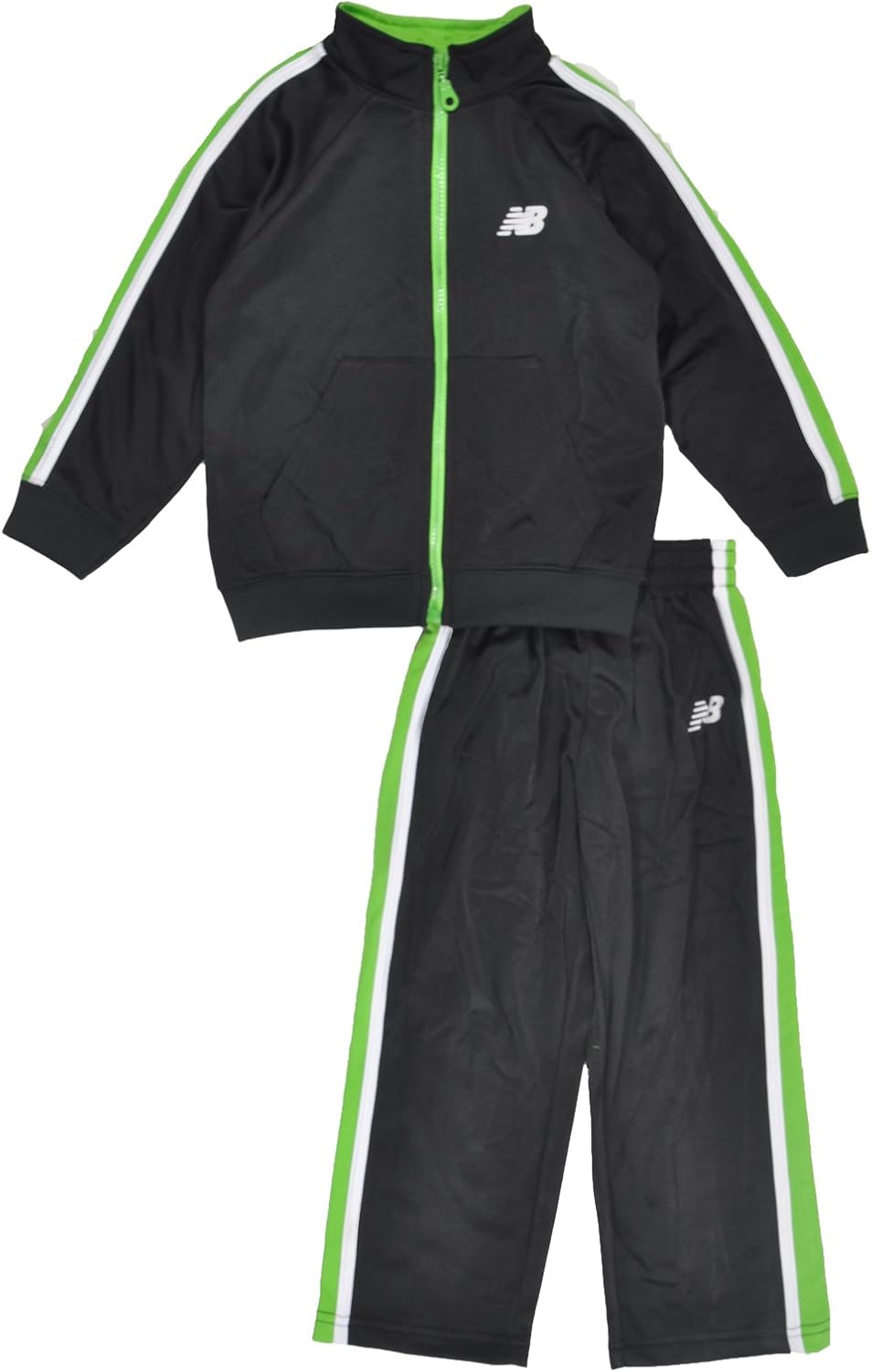 New Balance Toddler Boys Tricot Tracksuit (3T, Green) Clothing
