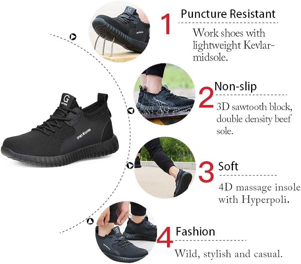 mens work safety trainers