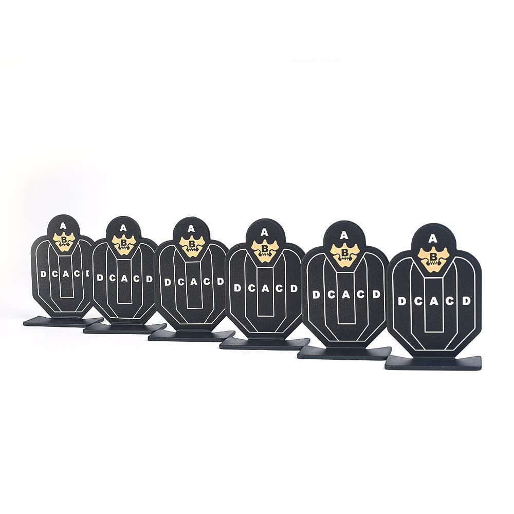 SBGJMY 6pcs Airsoft Target Practice Shooting Target for Airgun, Rifle, and Pistol Portable Indoor Outdoor Metal Tactical Shooting Practice Target Training