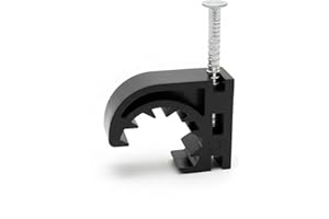 Plumbing Half Clamps J-Hook with Nails, 50 Pack J Clamps for PEX, Copper, CPVC Tubing Pipe Support (1/2 inch)