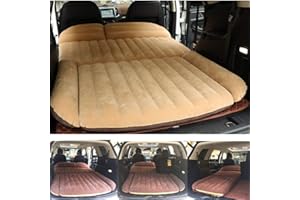 Berocia SUV Air Mattress, Thickened Car Bed Inflatable Home Air Mattress Portable Camping Outdoor Mattress, Flocking Surface, Fast Inflation (Mattress 3)