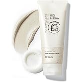 MIDHA RICE BRAN SCRUB FOAM 5.07fl.oz/150ml, Deep Cleansing, Pore-Purifying, Gentle Exfoliating – Soft Micro-Foam Face Wash with Balanced pH & Hydrating, Nourishing Care