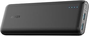 Anker PowerCore Speed 20000, 20000mAh Qualcomm Quick Charge 3.0 & PowerIQ Portable Charger, with Quick Charge Recharging, Power Bank for Samsung, iPhone, iPad and More, Black (A1278)