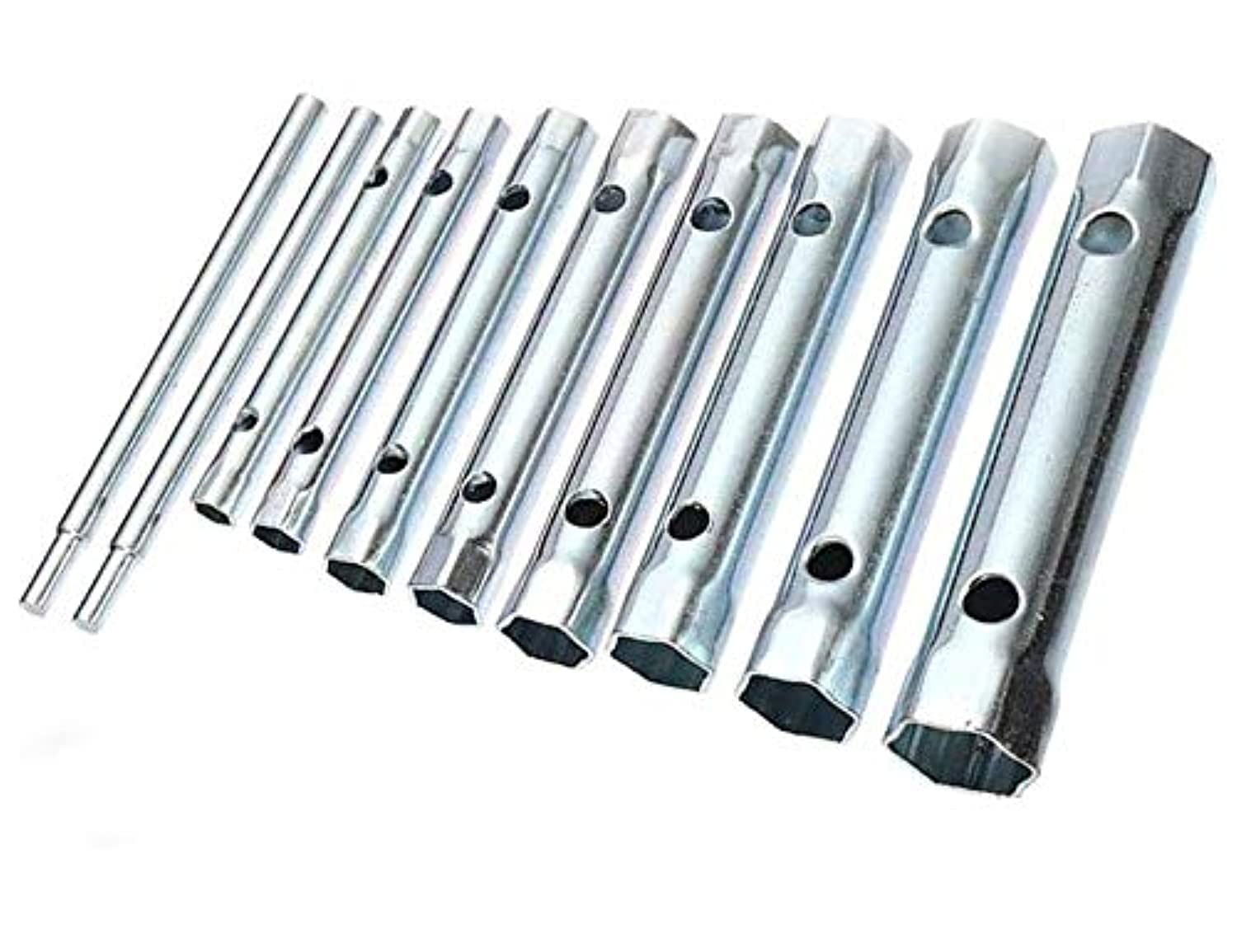 Young Wolf 10Pcs Plumber Back Nut Spark Plug Spanner Duel-Ended Wrench Socket Set 6-22mm — image 1