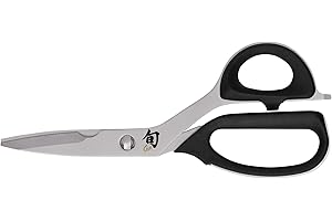 Shun Cutlery Kitchen Shears, Stainless Steel Cooking Scissors, Blades Separate for Easy Cleaning, Comfortable, Non-Slip Handle, Kitchen Shears Heavy Duty