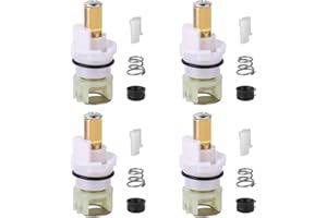 Goktvai 4pcs RP25513 Faucet Cartridge Replacement for Delta Two-Handle Faucets, Includes 4 Cartridges Stem RP4993 Seats Sprin
