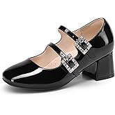 DREAM PAIRS Girls Dress Shoes Mary Jane Double Straps High Heel Easter Wedding Party Church Princess Communion Pumps for Little/Big Kids