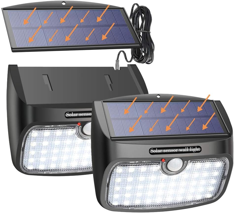 Solarlampen für Außen, 48 LED Solarleuchte mit Bewegungsmelder ...