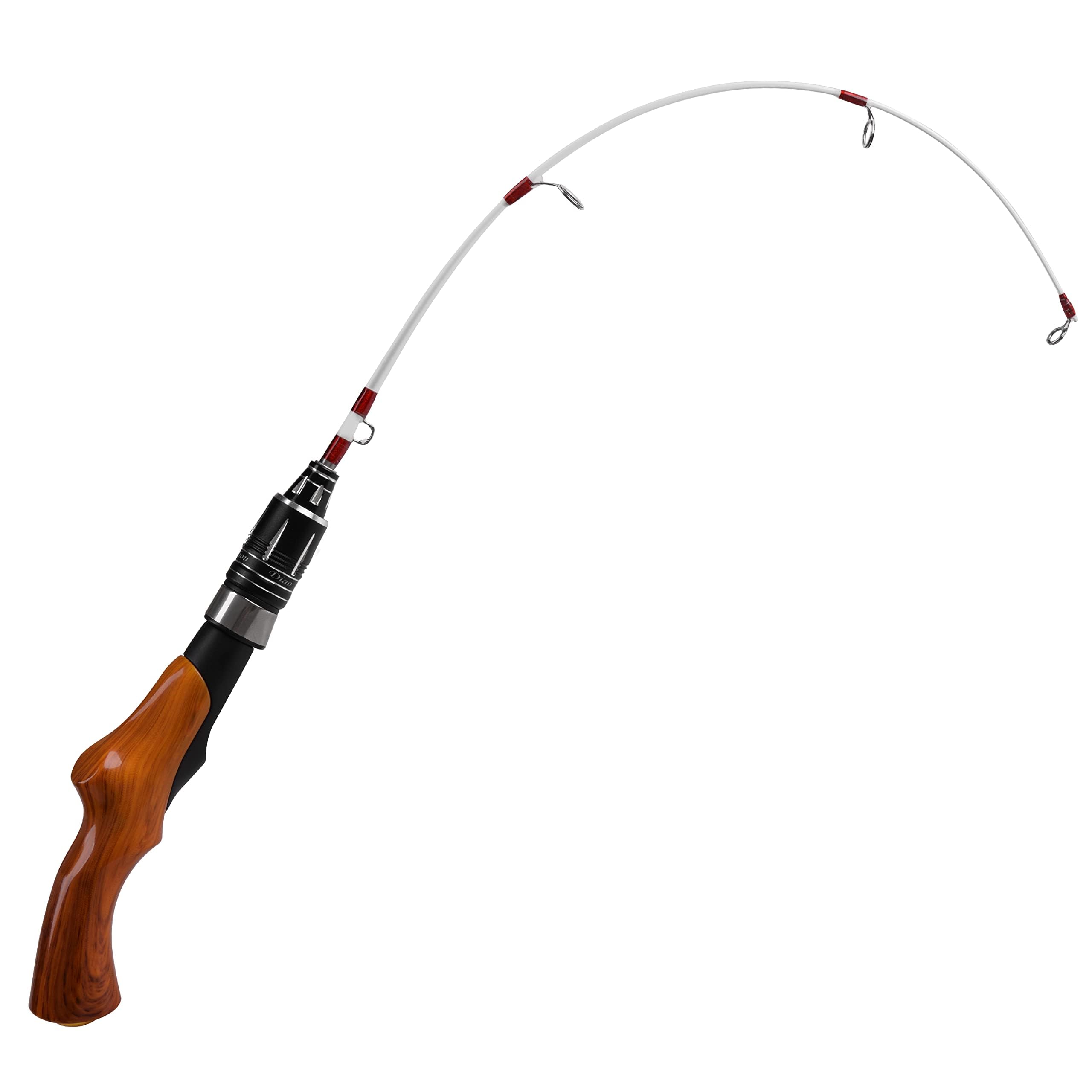Ice Fishing Rod, 23" Ultralight Ice Spinning Rods Sensitive Ice Fishing Pole Winter Ice Fishing Gear for Walleye Perch Panfish Bluegill